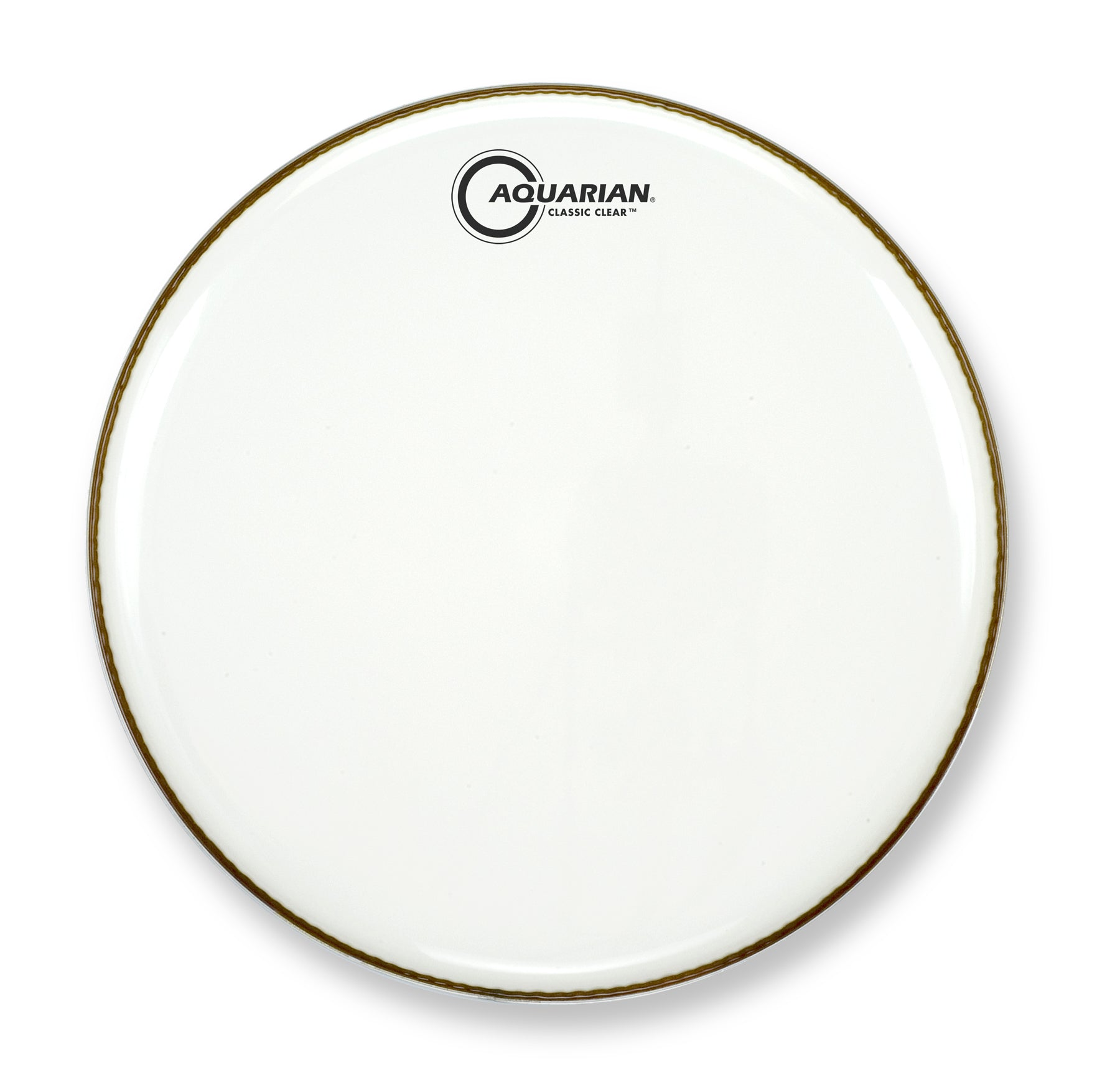 Classic Clear Resonant Gloss White Aquarian drumhead
