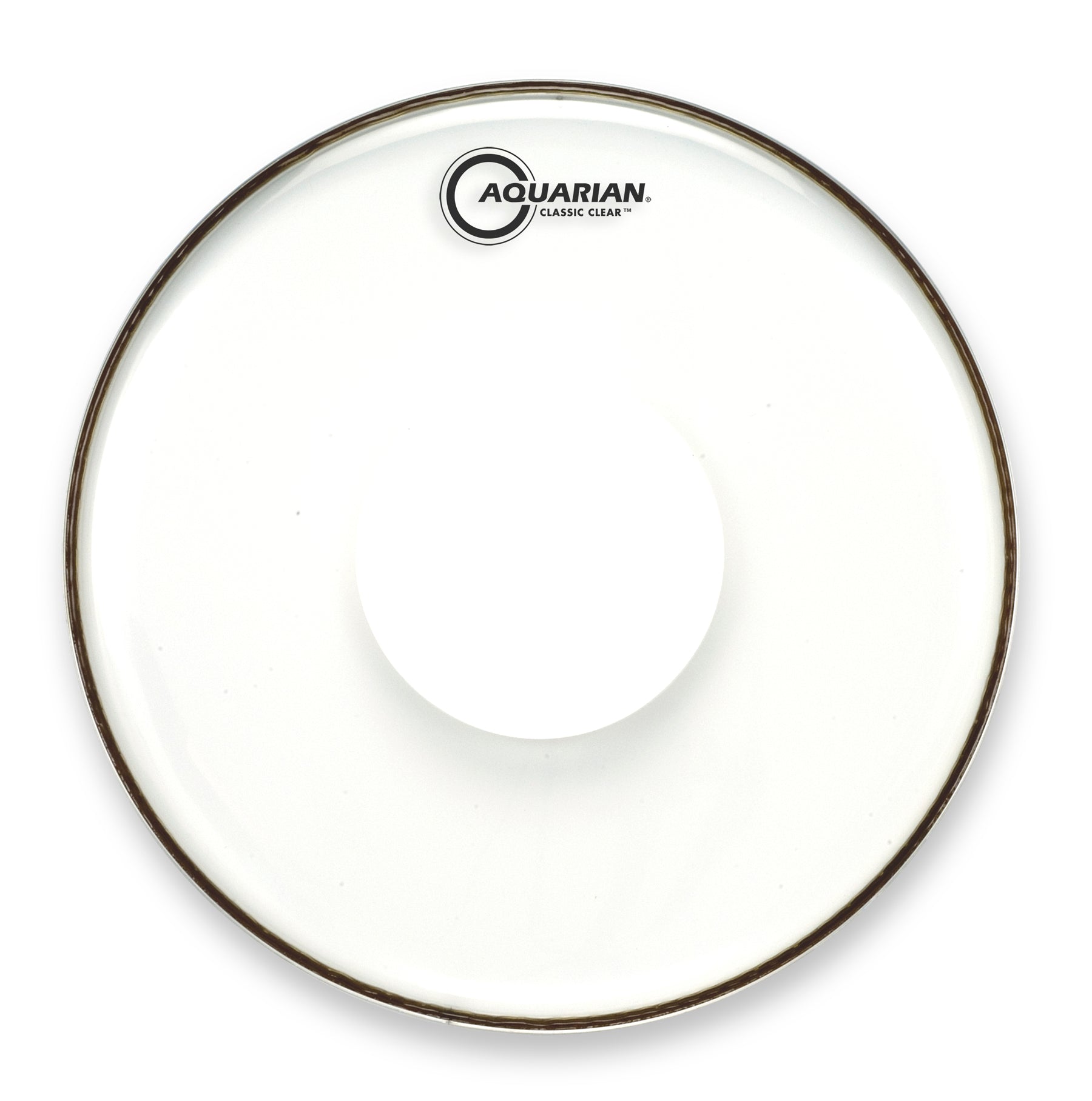 Classic Clear with Power Dot Aquarian drumhead
