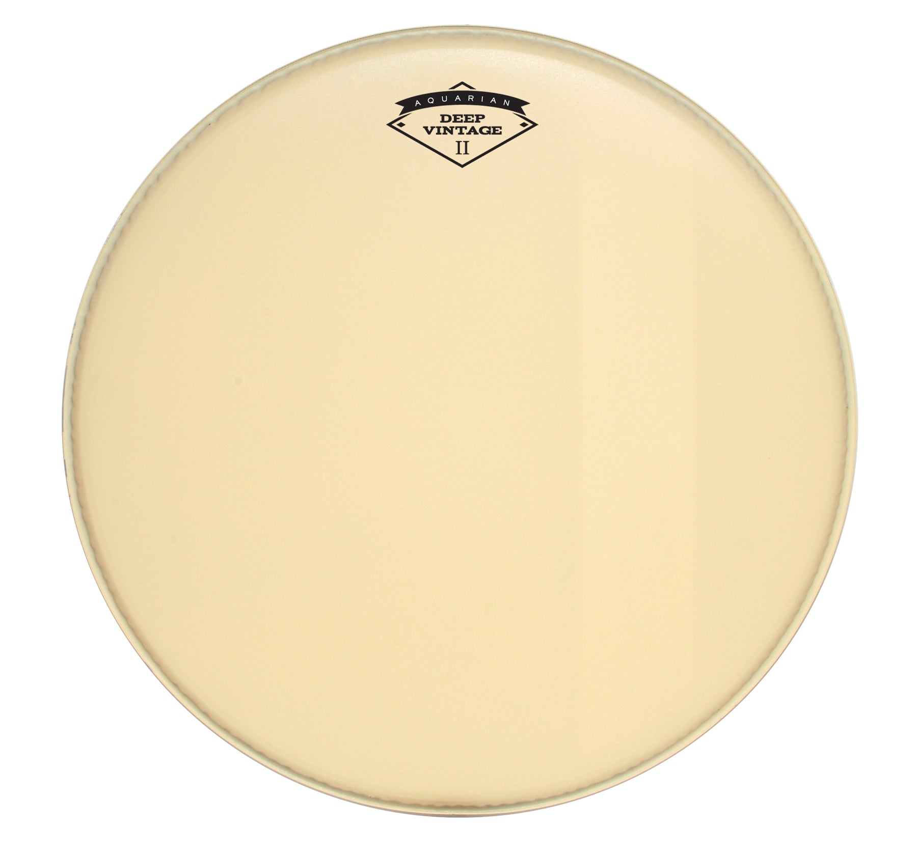 Deep Vintage II Bass Drum with Felt Strip Aquarian drumhead