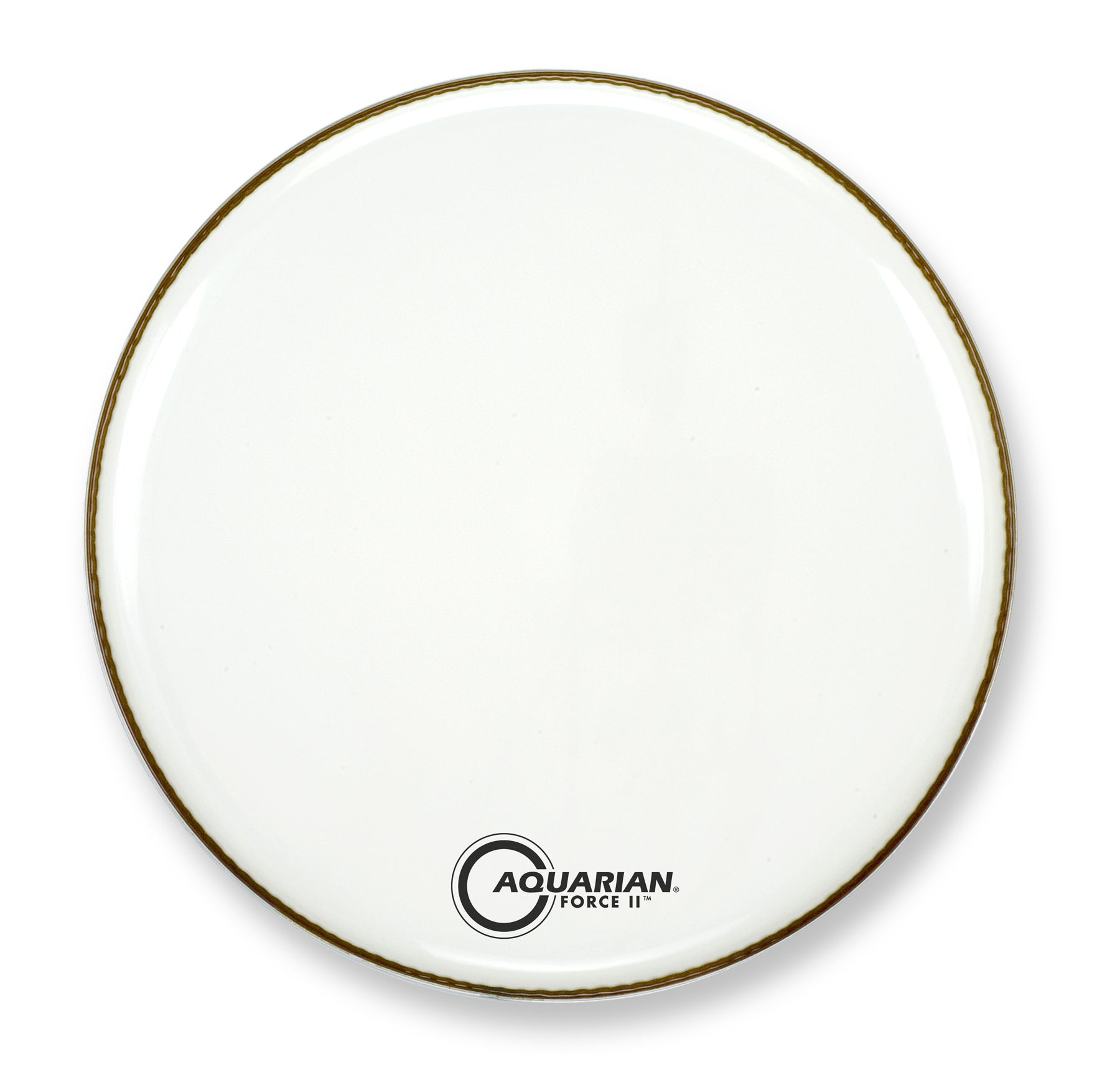 Force II Gloss White Resonant Aquarian drumhead