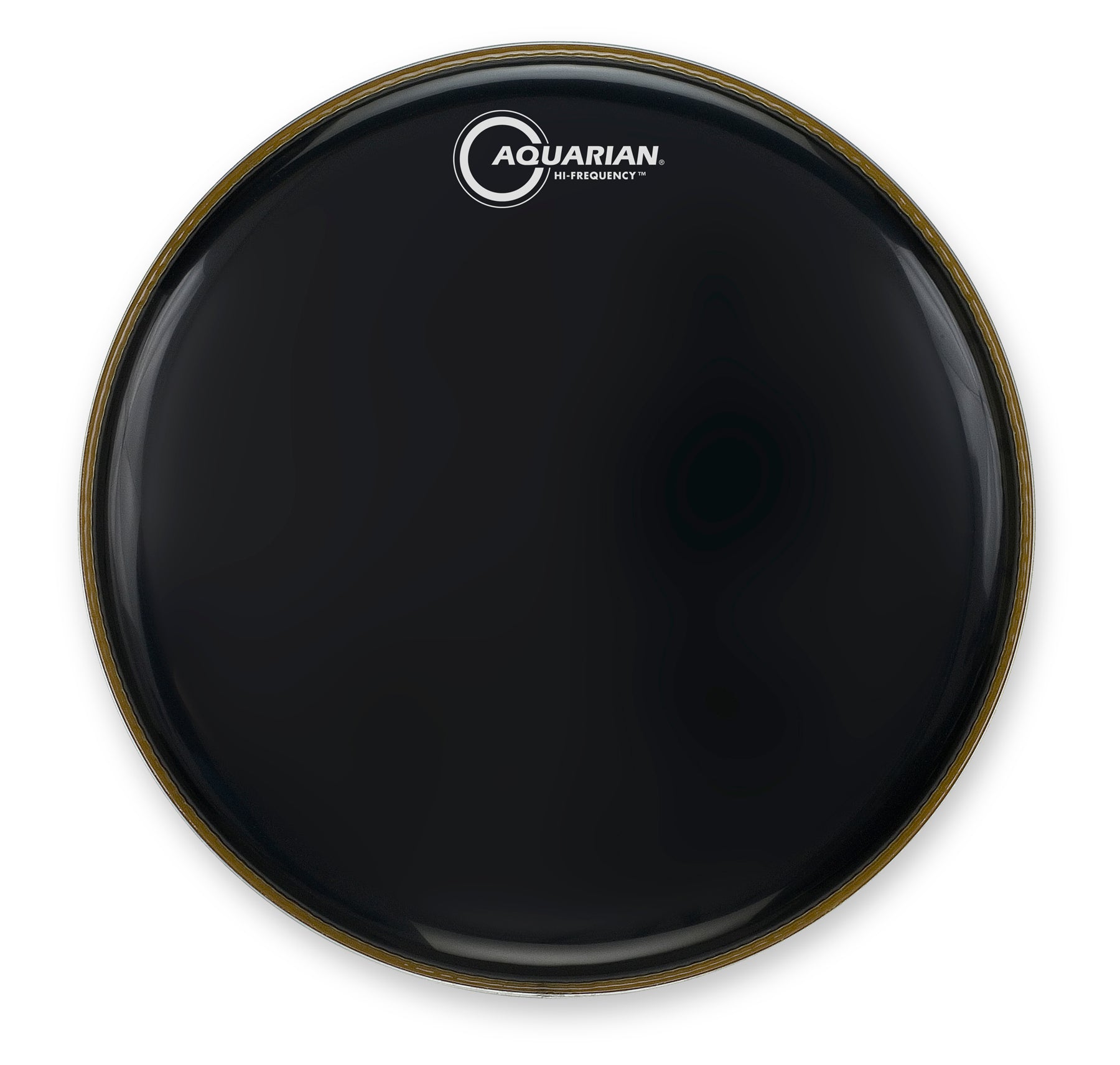 Hi-Frequency Resonant Gloss Black Aquarian drumhead