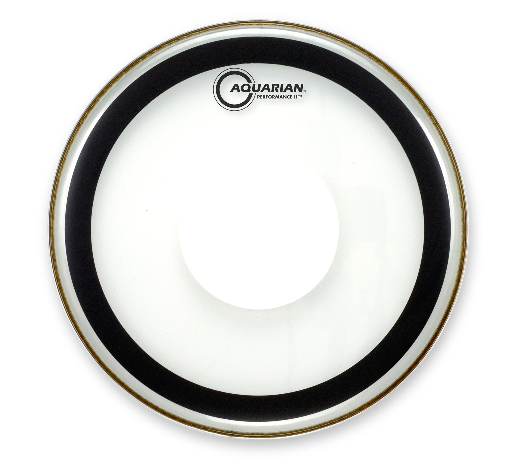 Performance II Clear with Power Dot Aquarian drumhead