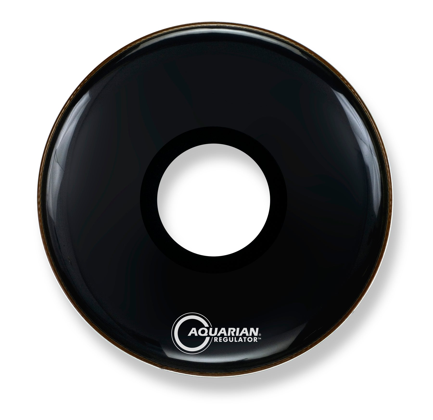 Regulator RPT Center Port Resonant Gloss Black Aquarian drumhead