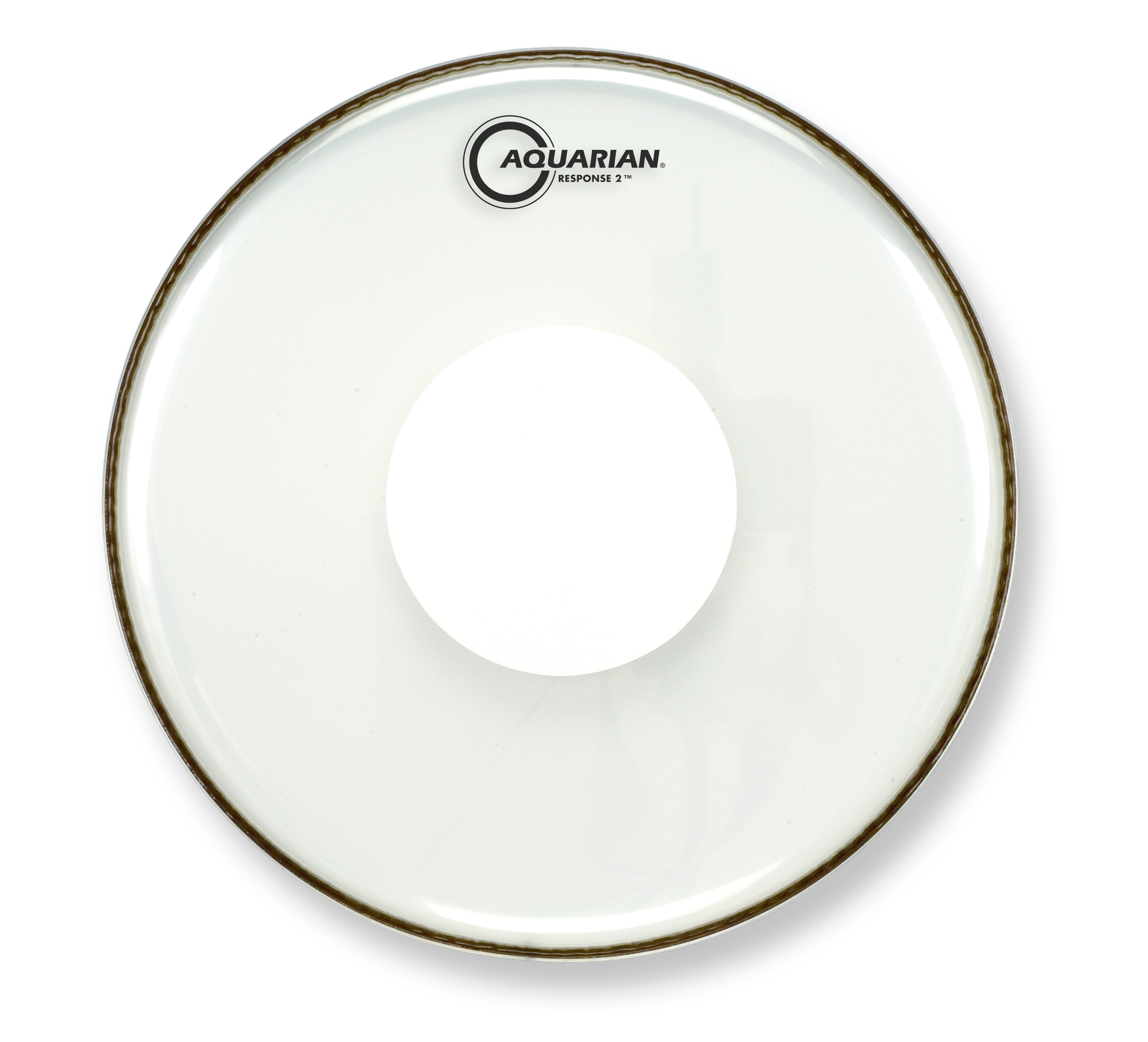 Response 2 Clear with Power Dot Aquarian drumhead