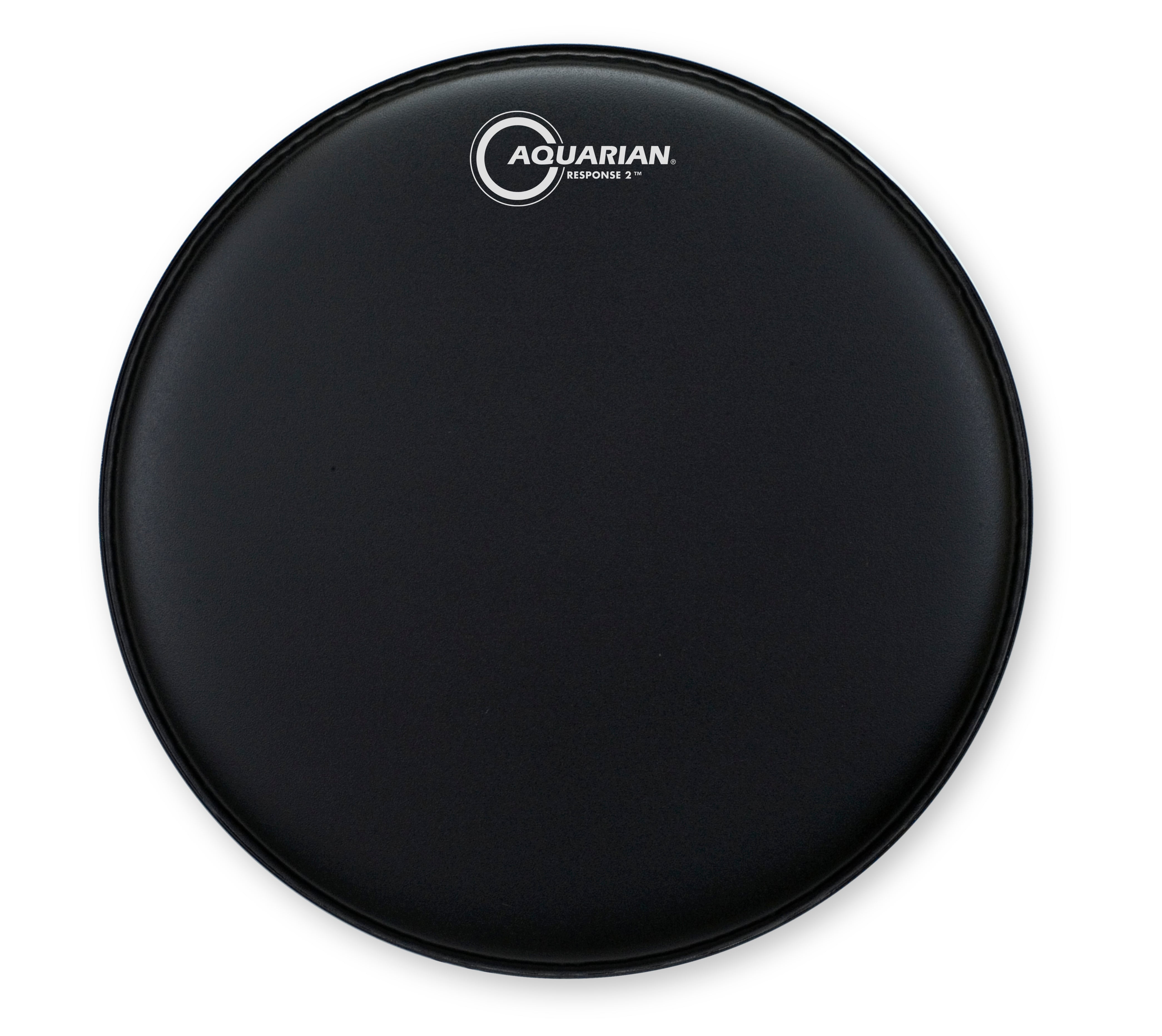 Response 2 Texture Coated Black Aquarian drumhead