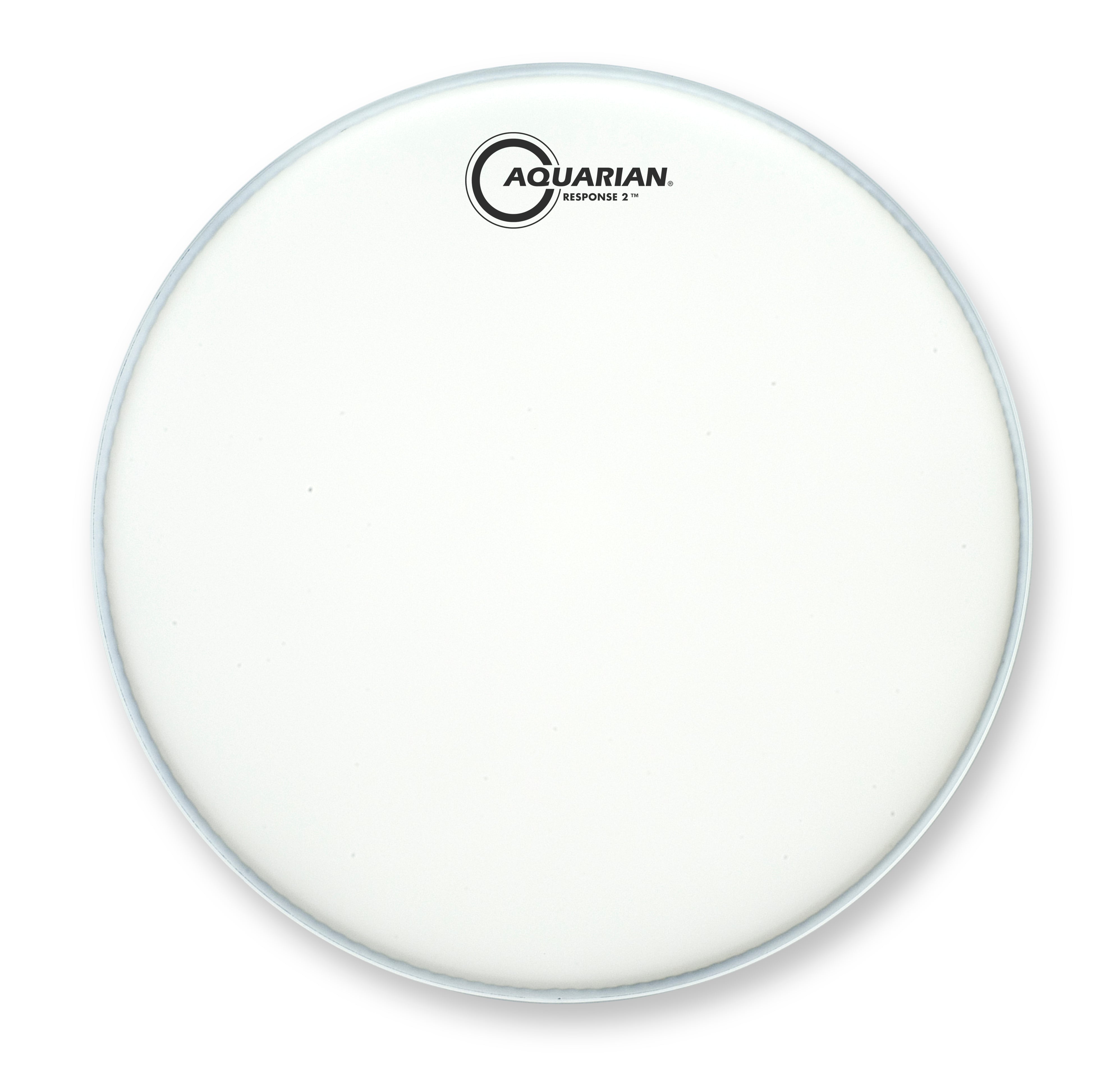 Response 2 Texture Coated Snare Drum Batter with Power Dot Aquarian drumhead