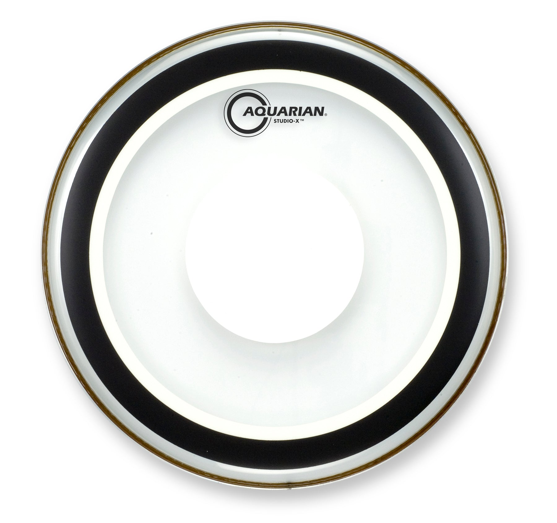 Studio-X Clear with Power Dot Aquarian drumhead