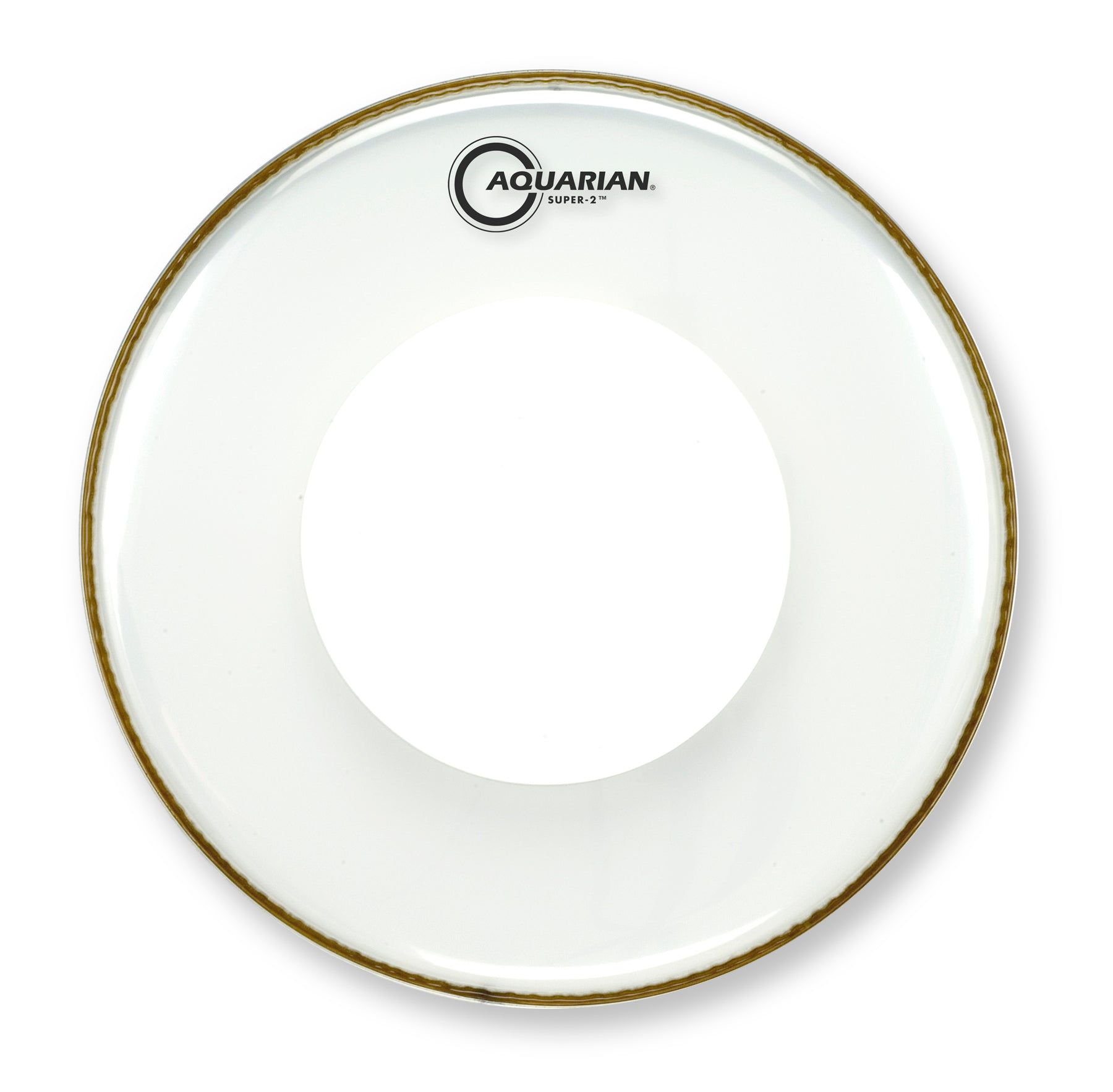 Super-2 Clear with Power Dot Aquarian drumhead